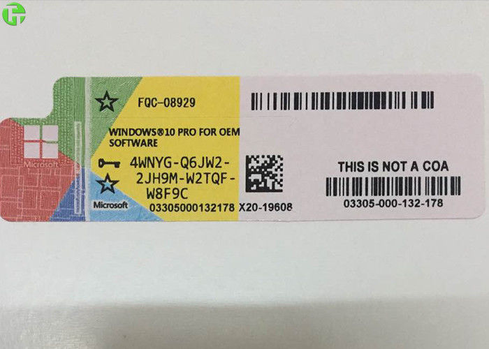 Genuine COA License Sticker Windows 10 KEY STICKER Activated Internet Online