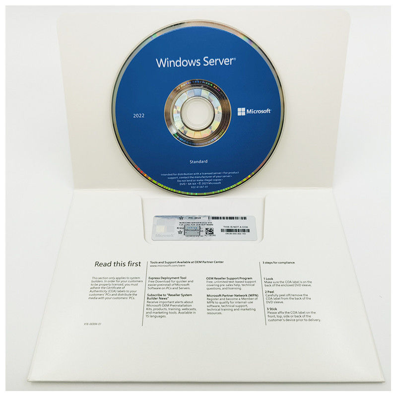 Original Windows Server 2022 OEM License Standard 64 Bit 8cpu 8vm 2022