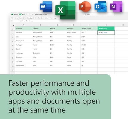 Microsoft Office 2024 खुदरा बॉक्स कुंजी विंडोज/मैक के लिए स्थायी लाइसेंस
