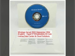 विंडोज सर्वर 2022 डेटासेंटर OEM (अंग्रेजी) - हाइपर-वी वर्चुअलाइजेशन,16-कोर लाइसेंस,डेटा सेंटर और क्लाउड सॉल्यूशंस