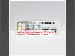 बहु भाषा समर्थित विंडोज 10 प्रो ओईएम लाइसेंस स्थायी अवधि