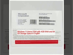 विंडोज 11 होम ओईएम 4 जीबी रैम और 64 जीबी स्टोरेज स्पेस के साथ अंग्रेजी में